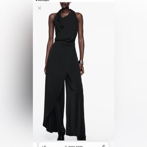 Zara “Long Sarong Pants Jumpsuit” NWT